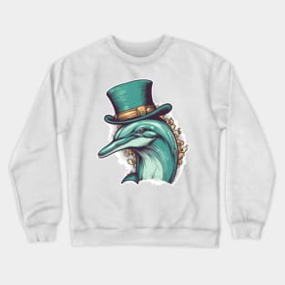 Don't Be Shellfish, Let's Hang Out With Dolphin Art Crewneck Sweatshirt